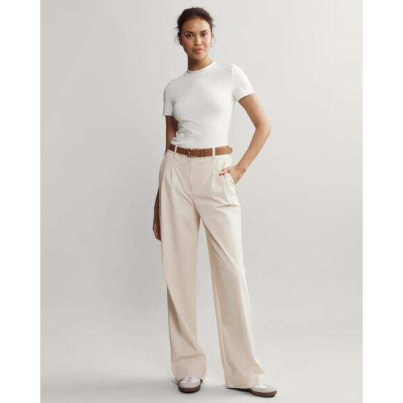 Rhone Snow White Modern Rib Tee - Picture 2 of 6